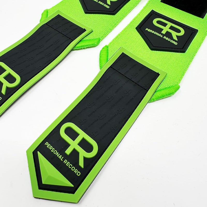 PR Personal Record Heavy Duty Premium Wrist Wraps, More Elasticity, Reinforced Stitching, Extra Wide Strap, Strong Thumb Loop, Larry Wheels Weightlifting Wraps - Image 4
